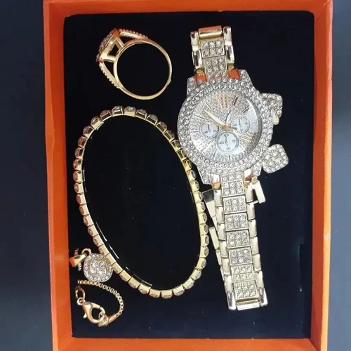 4-piece silver jewelry set