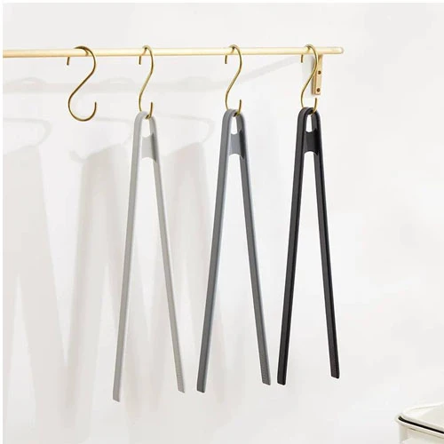 Silicone-lined metal roasting fork, large size 35 cm