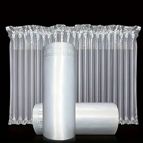 Pneumatic column roll, protection for packaging with padded columns for shipping