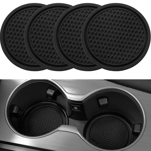 Singaro car cup coaster, 4pcs universal non-slip cup holders embedded in ornamen