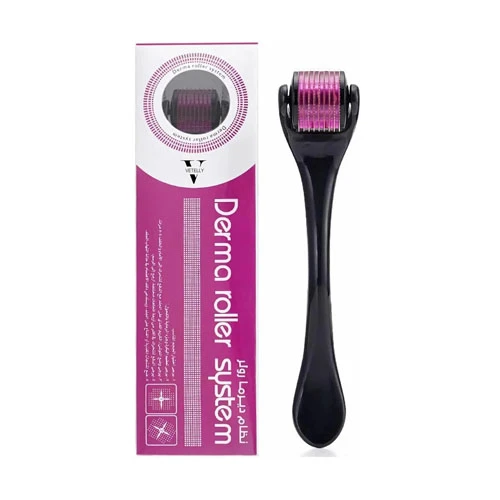 Vetelly Derma Roller System 0.5mm 540 Needles Hair Growth, Titanium Micro Wrinkl