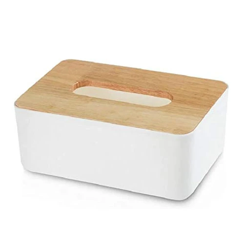 Multifunction Tissue Box Cover Desktop Decor Organizer Tissue Holder Phone Remot