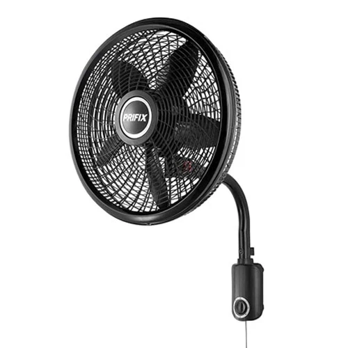 Brefix Jumbo WFJ210 Wall Fan, Number of Outlets: 4, Black