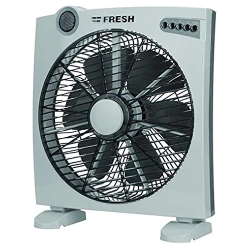 Fresh Magic Box Fan - 14 Inch, Number of Outlets: 3, White, 100 Watts