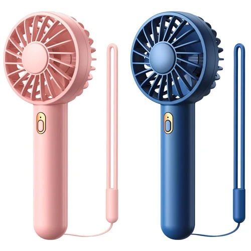 Warmco Mini Portable Fan [2 Pack] Handheld Rechargeable USB Fan 3 Speeds with Ul
