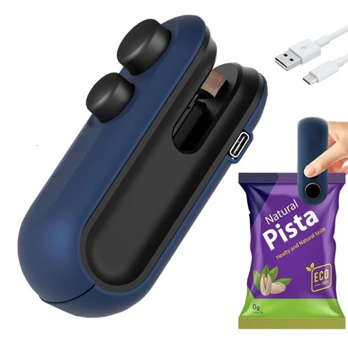 Portable Bag Sealer for Food, Snacks, Chips, and Plastic Bag Storage to Keep Foo