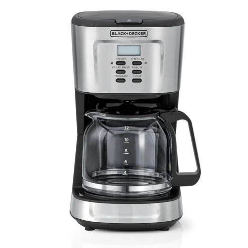 Black & Decker DCM85-B5 900W Programmable Coffee Maker with LCD Display, Black &