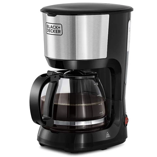Black & Decker DCM750S Coffee Maker with Glass Carafe, Black - 750 Watts, Stainl