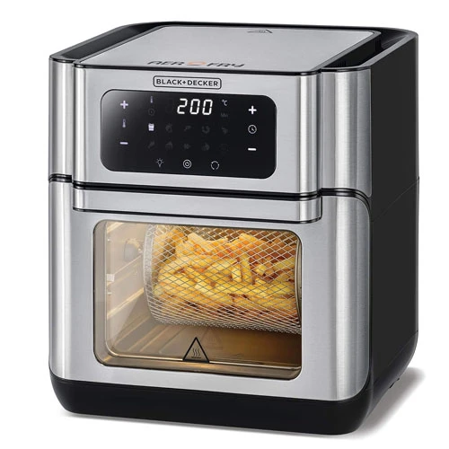 Black & Decker Digital Air Fryer with Digital Temperature Control, 10 Preset Pro