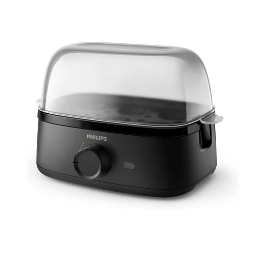 Philips Series 3000 Egg Cooker, Deep Black, 2-Year Warranty