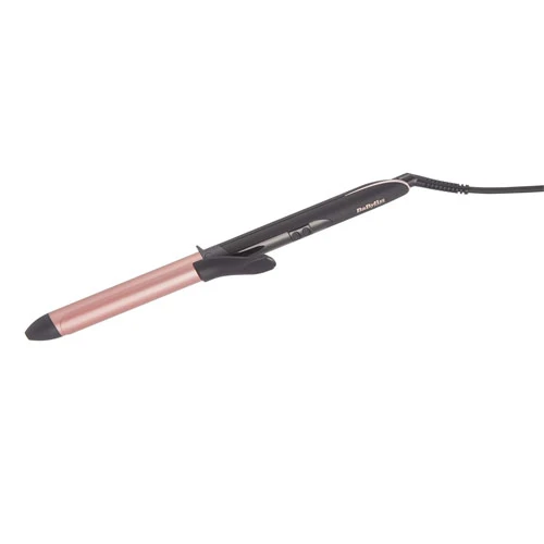 BaByliss Rose Quartz Curling Wand - 25 mm, Black, Ceramic