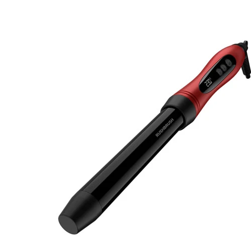 C1 Titanium Curling Iron 25mm 14 Temperature Fast Heating Red Rush Brush