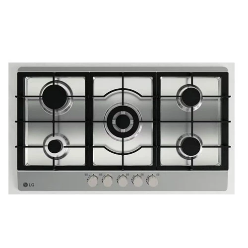 LG 900 Built-in Gas Cooker, 5 Burners, Stainless Steel