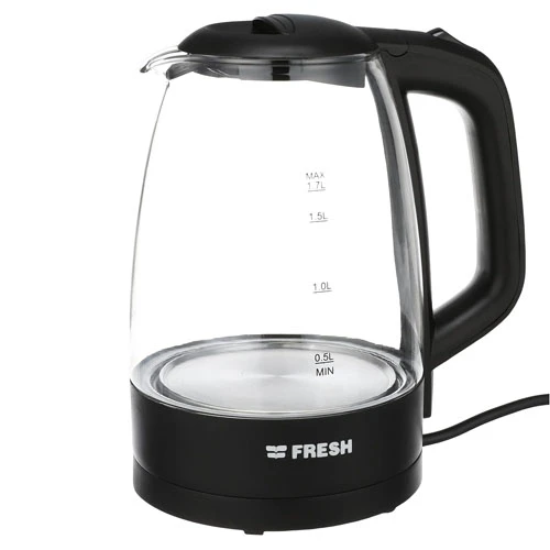 Fresh Glass Kettle, 1.7 L - Black