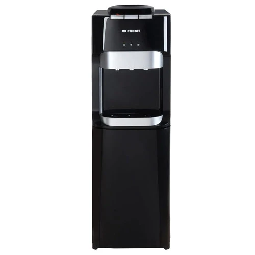 Fresh 2-Taps Water Cooler for Cold and Hot Water, Black Refrigerator
