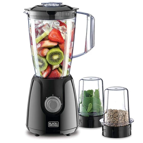 Black & Decker 400W 1.5L Blender, Black, 400.0W