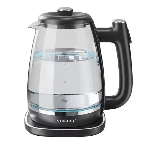Sokany 1.8L 1800W Glass Kettle